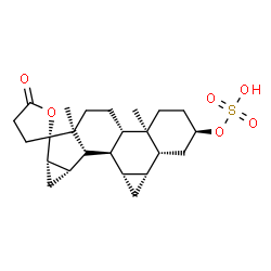 ChemSpider 2D Image | 4,5-DIHYDRODROSPIRENONE-3-SULFATE | C24H34O6S