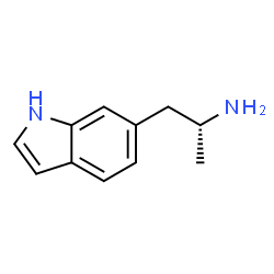 ChemSpider 2D Image | (R)-6-(2-aminopropyl)indole | C11H14N2