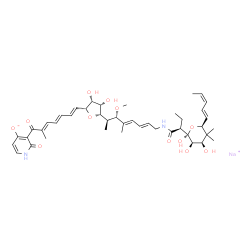 ChemSpider 2D Image | MOCIMYCIN SODIUM | C43H59N2NaO12