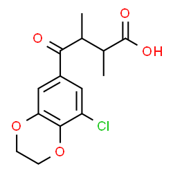 ChemSpider 2D Image | 4-(8-Chloro-2,3-dihydro-1,4-benzodioxin-6-yl)-2,3-dimethyl-4-oxobutanoic acid | C14H15ClO5