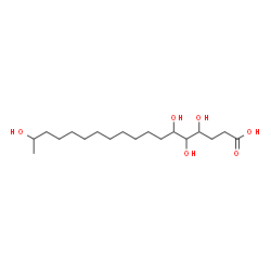 ChemSpider 2D Image | 4,5,6,17-Tetrahydroxyoctadecanoic acid  | C18H36O6
