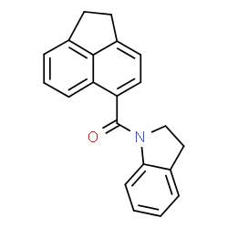ChemSpider 2D Image | 1,2-Dihydro-5-acenaphthylenyl(2,3-dihydro-1H-indol-1-yl)methanone | C21H17NO