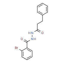 ChemSpider 2D Image | 2-Bromo-N'-(3-phenylpropanoyl)benzohydrazide | C16H15BrN2O2