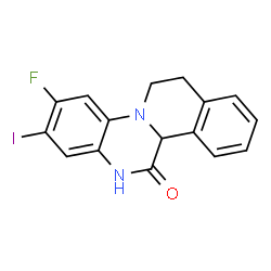ChemSpider 2D Image | 3-Fluoro-2-iodo-7,11b-dihydro-6H-isoquinolino[2,1-a]quinoxalin-12(13H)-one | C16H12FIN2O