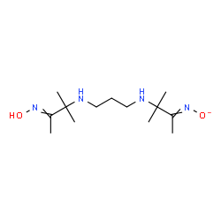 ChemSpider 2D Image | ({3-[(3-{[3-(Hydroxyimino)-2-methyl-2-butanyl]amino}propyl)amino]-3-methyl-2-butanylidene}amino)oxidanide | C13H27N4O2