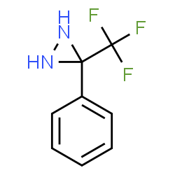 ChemSpider 2D Image | 3-Phenyl-3-trifluoromethyldiaziridine | C8H7F3N2