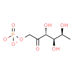 ChemSpider 2D Image | 6-Deoxy-1-O-phosphonato-L-tagatose | C6H11O8P