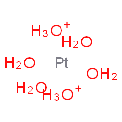 ChemSpider 2D Image | dioxonium;platinum;tetrahydrate | H14O6Pt