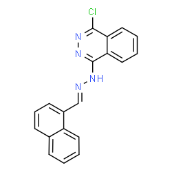 ChemSpider 2D Image | 1-Chloro-4-[(2E)-2-(1-naphthylmethylene)hydrazino]phthalazine | C19H13ClN4
