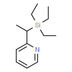 ChemSpider 2D Image | 2-(1-Triethylsilylethyl)pyridine | C13H23NSi