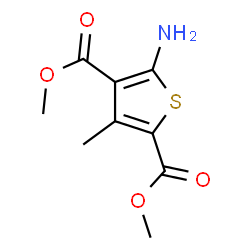 ChemSpider 2D Image | Dimethyl 5-amino-3-methyl-2,4-thiophenedicarboxylate | C9H11NO4S