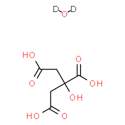 ChemSpider 2D Image | 2-Hydroxy-1,2,3-propanetricarboxylic acid (~2~H_2_)hydrate (1:1) | C6H8D2O8