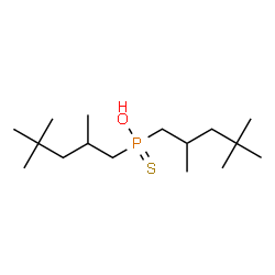 ChemSpider 2D Image | Bis(2,4,4-trimethylpentyl)phosphinothioic O-acid | C16H35OPS