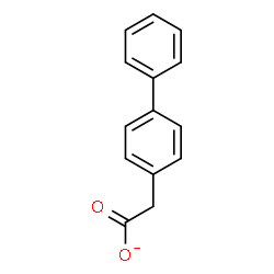 ChemSpider 2D Image | 4-biphenylacetate | C14H11O2