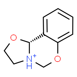 ChemSpider 2D Image | (10bR)-2,3-Dihydro-10bH-[1,3]oxazolo[3,2-c][1,3]benzoxazin-4-ium | C10H12NO2