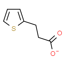 ChemSpider 2D Image | 3-(2-Thienyl)propanoate | C7H7O2S