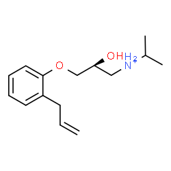 ChemSpider 2D Image | (2S)-3-(2-Allylphenoxy)-2-hydroxy-N-isopropyl-1-propanaminium | C15H24NO2