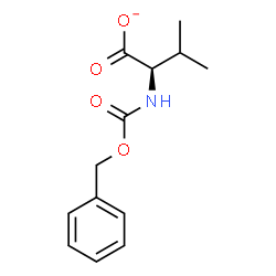 ChemSpider 2D Image | (2R)-2-{[(Benzyloxy)carbonyl]amino}-3-methylbutanoate | C13H16NO4