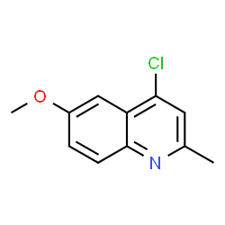ChemSpider 2D Image | 4-Chloro-6-methoxy-2-methylquinoline | C11H10ClNO