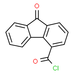ChemSpider 2D Image | 9-Fluorenone-4-Carbonyl Chloride | C14H7ClO2