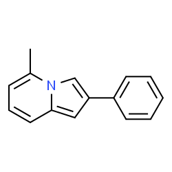 ChemSpider 2D Image | 5-Methyl-2-phenylindolizin | C15H13N