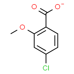 ChemSpider 2D Image | 4-Chloro-2-methoxybenzoate | C8H6ClO3