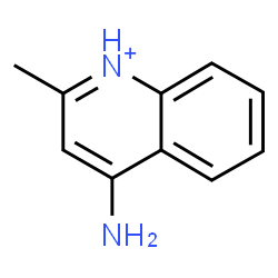 ChemSpider 2D Image | 4-Amino-2-methylquinolinium | C10H11N2