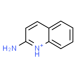 ChemSpider 2D Image | 2-Aminoquinolinium | C9H9N2