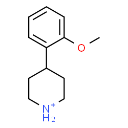 ChemSpider 2D Image | 4-(2-Methoxyphenyl)piperidinium | C12H18NO