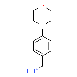 ChemSpider 2D Image | [4-(4-Morpholinyl)phenyl]methanaminium | C11H17N2O