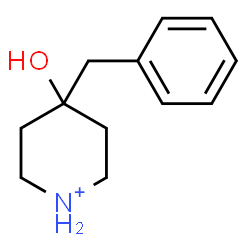 ChemSpider 2D Image | 4-Benzyl-4-hydroxypiperidinium | C12H18NO