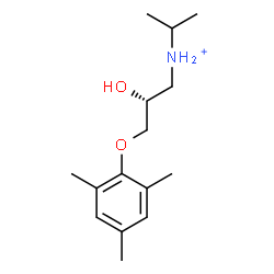 ChemSpider 2D Image | (2R)-2-Hydroxy-N-isopropyl-3-(mesityloxy)-1-propanaminium | C15H26NO2