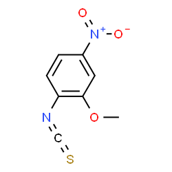 ChemSpider 2D Image | 2-Methoxy-4-nitrophenyl isothiocyanate | C8H6N2O3S