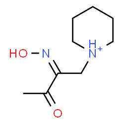 ChemSpider 2D Image | 1-[(2Z)-2-(Hydroxyimino)-3-oxobutyl]piperidinium | C9H17N2O2