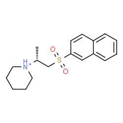 ChemSpider 2D Image | 1-[(2R)-1-(2-Naphthylsulfonyl)-2-propanyl]piperidinium | C18H24NO2S