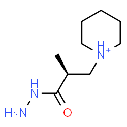 ChemSpider 2D Image | 1-[(2S)-3-Hydrazino-2-methyl-3-oxopropyl]piperidinium | C9H20N3O