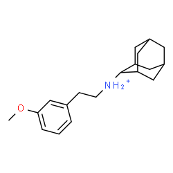 ChemSpider 2D Image | N-[2-(3-Methoxyphenyl)ethyl]-2-adamantanaminium | C19H28NO