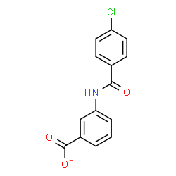 ChemSpider 2D Image | 3-[(4-Chlorobenzoyl)amino]benzoate | C14H9ClNO3