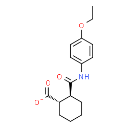 ChemSpider 2D Image | (1S,2S)-2-[(4-Ethoxyphenyl)carbamoyl]cyclohexanecarboxylate | C16H20NO4
