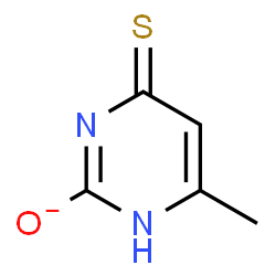 ChemSpider 2D Image | 6-Methyl-4-thioxo-1,4-dihydro-2-pyrimidinolate | C5H5N2OS
