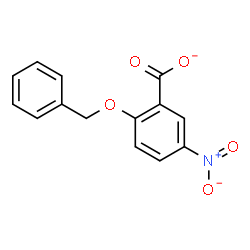 ChemSpider 2D Image | 2-(Benzyloxy)-5-nitrobenzoate | C14H10NO5