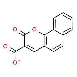 ChemSpider 2D Image | 2-Oxo-2H-benzo[h]chromene-3-carboxylate | C14H7O4