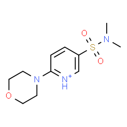 ChemSpider 2D Image | 5-(Dimethylsulfamoyl)-2-(4-morpholinyl)pyridinium | C11H18N3O3S