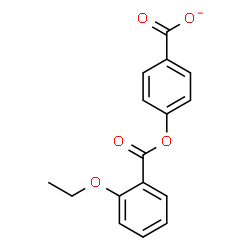 ChemSpider 2D Image | 4-[(2-Ethoxybenzoyl)oxy]benzoate | C16H13O5