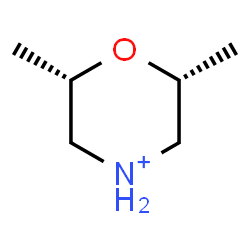 ChemSpider 2D Image | (2R,6S)-2,6-Dimethylmorpholin-4-ium | C6H14NO