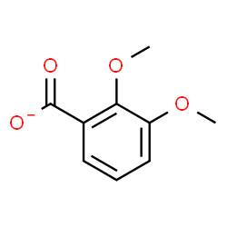 ChemSpider 2D Image | 2,3-Dimethoxybenzoate | C9H9O4