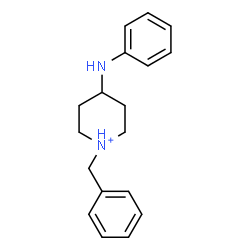 ChemSpider 2D Image | 4-Anilino-1-benzylpiperidinium | C18H23N2