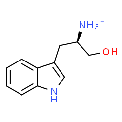 ChemSpider 2D Image | (2R)-1-Hydroxy-3-(1H-indol-3-yl)-2-propanaminium | C11H15N2O