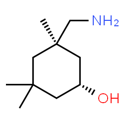 ChemSpider 2D Image | (1R,3R)-3-(Aminomethyl)-3,5,5-trimethylcyclohexanol | C10H21NO