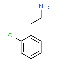 ChemSpider 2D Image | 2-(2-Chlorophenyl)ethanaminium | C8H11ClN